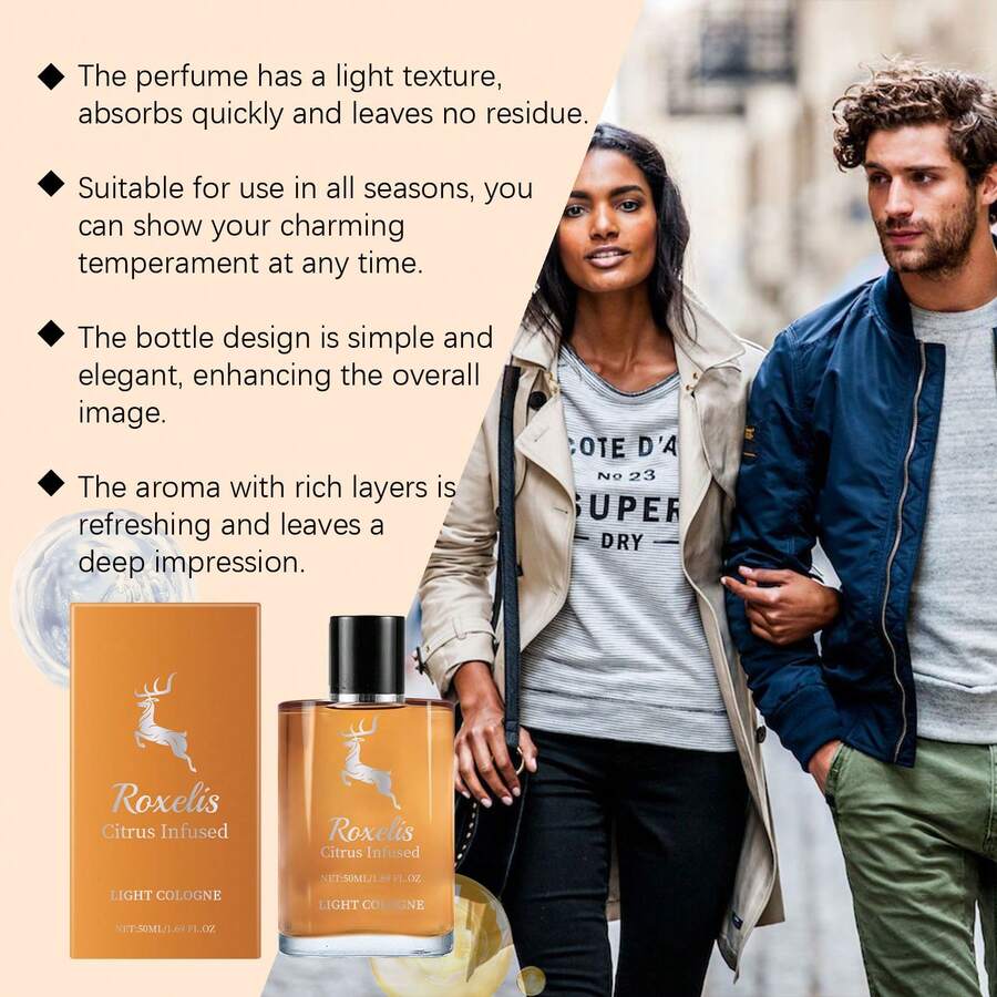 Roxelis Orange Cologne Charm Perfume Is Natural, Fresh And Elegant, Exuding Temperament And Lasting Fragrance. It Is A Portable Date Perfume. - 彩色 - 查看 1