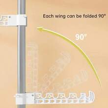 Stainless Steel Telescopic Clothes Drying Rack – Space-Saving Hanging Garment Hanger With No-Drill Installation, Extendable Rod For Balcony & Window, Modern Home Laundry Stand, 4 Layers, Hangers For Clothes, Drying Racks - Silver - View 8