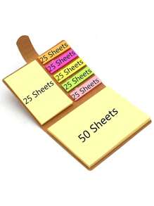 2 pièces/Set Cadeau de rentrée scolaire - Carnet en kraft + Notes adhésives colorées + Stylo combiné, Articles de papeterie portables pour bureau et étudiants, Carnet de rendez-vous, Boîte-cadeau de papeterie pratique