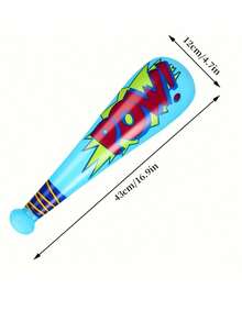 2pcs-Pow Inflatable Baseball Bats,Oversized Inflatable Sticks,Inflatable Bat Baseball Party Favors For Goodie Bag Favors Carnival Prizes Games Birthday Party Supplies(Random Color) - Multicolor - View 3