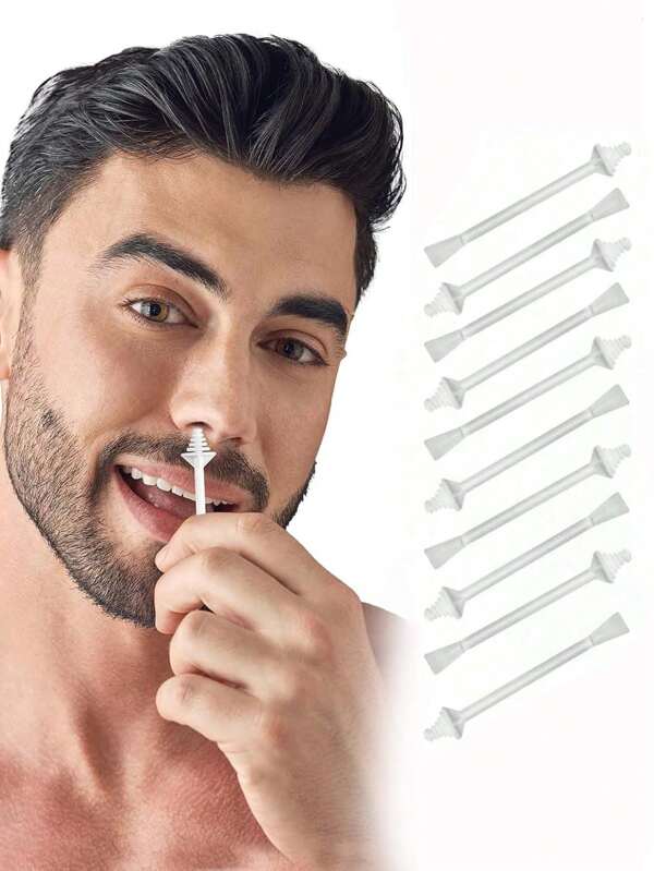 10/20/30Pcs Nose Wax Sticks Applicators,Manual Nose Hair Trimmer,ABS Wax Rod Wand Nose Waxing Strips Nostril Cleaning Removal For Cleaning Nostrils And Removing Nose Hair,Eyebrow For Men Women,Wax Applicator Sticks,For Easy Use Accurate And Portable Comfortable Trimming Experience Easily Trim Difficult To Reach Nasal Hair,Safe,Easy,Quick Hair Remove,1Pc