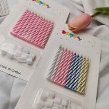 10/20/50 candele a spirale colorate per torte di compleanno, candele per cupcake, per feste e celebrazioni
