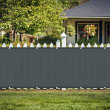 Polyester Privacy Fence For Balcony - Waterproof UV Resistant Outdoor Screen, - Dark Grey - View 7