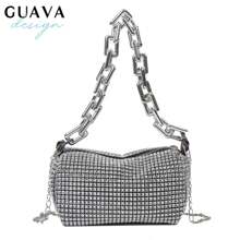 Shiny Diamond Design Small Crossbody Messenger Bags For Women 2025 SummerLuxury Fashion Travel Shoulder Handbags Purses