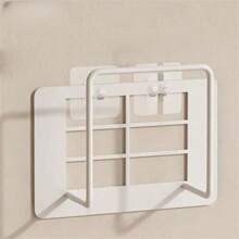 2 Stück moderner Gusseisen Wandhalterung ohne Bohrung. Box Halter, WLAN Regal, WLAN Wandhalterung für Set-Top Box, breite flache Plattform Kabelbox Halter, einfache Installation Mehrfachsteckdose und Modemhalterung, Routeraufbewahrungsbox, WLAN Halterung, Wandhalterung für Set-Top Box