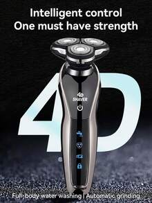 MIGUAN 1 Pc Electric Razor | Men's USB Rechargeable, Portable Shaver With Nose Hair Trimmer , Stainless Steel Blades For Smooth Shaving, Ergonomic Design, Fast Charging, Long-Lasting Battery, Easy To Clean - Multicolor - View 8