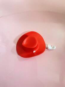 1 pieza Decoración de sombrero creativo con diseño de pollito, estilo de color aleatorio con loro, oso de peluche, serpiente mascota, pájaro, lagarto, rana, sombrero de pollo