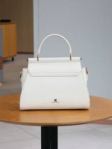 2025新款民族风刺绣手提包小众设计奢华小方包高端品质时尚大容量通勤单肩斜挎包 - 白色 - 查看 9