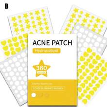 360 Peças Conjunto Colorido de Adesivos para Cobrir Acne, Suaves e Não Irritantes