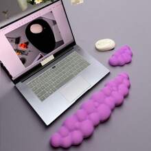 2pcs Ergonomic Cloud Keyboard Wrist Rest Pad & Mouse Wrist Cushion - Wrist Support For Keyboard And Mouse, For Desktop, Computer Games, Office, Home Use