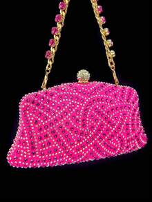 Venus Chan 2025 Luxury Italian Design Women's Party Heels And Matching Handbag Set - Perfect For African Weddings And Special Occasions - Fuchsia - View 4