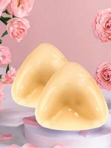 2/1Pair Double-Sided Sticky Bra Inserts,Snowy Sticky Bra Inserts,Sticky Bra Push Up, Self Adhesive Pads Ultra Instant Lift Bra, Push Up Bikini Pads For Sports Bra Swimsuit - Multicolor - View 6