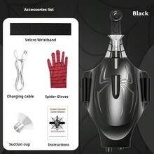 2025 New Spider Web Electric Powered Shooter, Rechargeable Auto-Retract Web Shooter, 3 Meters Ultra-Long Range, Automatic Retraction Function, Grab Objects Remotely, Interactive Toy For Kids, Birthday/Holiday/Perfect Gift - Multicolor - View 11