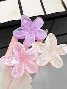 3 pezzi, nuovi fermagli per capelli trasparenti a fiore per donna, accessori fashion e popolari per capelli, adatti per feste, festival, attività quotidiane, grandi fermagli, fermagli a pinza, fermagli a graffetta per capelli