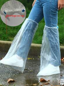 20PCS Travel Waterproof Rain Shoe Covers, Strong And Durable, Suitable For Rainy Days. Waterproof Rain Shoe Covers, Elastic, Can Be Used With Raincoats And Umbrellas. Unisex Disposable Waterproof Shoe Covers, Strong And Durable, Non-Slip, Suitable For Gardening, Motorcycles, Cycling And Other Rainy Days. Shoe Bag Travel Organizer Drawstring Shoes Pouch Shoes Cover Portable Dust-Proof For Men For Women Packing Cubes Travel Essential Cruise Essentials Vacation Essentials - Multicolor - View 7