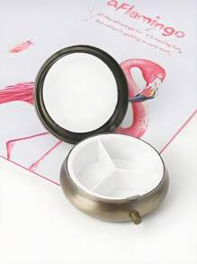 Portable Pill Case, Multi-Functional Moisture-Proof Travel Medicine Box, Suitable For Wallet And Pocket, Cute Metal Pill Organizer Box For Vitamins, Fish Oil And Supplements