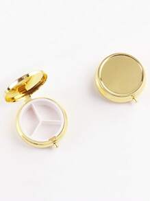 Portable Pill Case, Multi-Functional Moisture-Proof Travel Medicine Box, Suitable For Wallet And Pocket, Cute Metal Pill Organizer Box For Vitamins, Fish Oil And Supplements