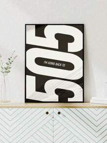 1 pezzo cartellone in tela "Back to 505", cartellone da parete con stampa dell'album "Favorite Worst Nightmare", in bianco e nero, per decorazione d'interni moderna di dorm, appartamento, camera da letto, soggiorno, senza cornice