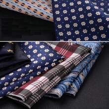 1pc Men's Jacquard Pocket Square, Fashion Patterned Handkerchief, Soft Fabric Suit Decoration, Groom Wedding Pocket Handkerchief, Groomsmen Pocket Square