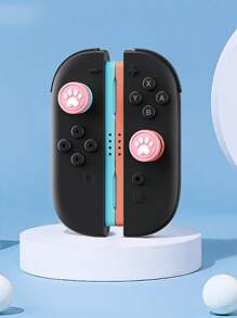 2 pièces Coiffes de joystick en forme de crâne pour manette NS2 Joy-Con, capuchons de pouce en silicone compatibles avec la console Switch NS2 et les accessoires de manette de jeu, modèles patte/requin/fleur/nuage/panda, plusieurs options