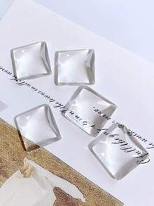 40 tấm thẻ trưng bày màu sơn móng tay bằng thủy tinh kiểu Nhật, hình trái tim và hình bầu dục trong suốt dùng để đựng sơn móng tay và gel móng tay - Nhiều màu - Xem 7