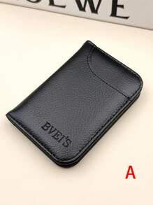 1pc Thin Compact Cardholder, Unisex Minimalist Card Case, Anti-Theft & Demagnetization, Multi-Card Slots, ID Card Holder
