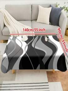 1/20 Stück Schwarz-Weiß Tischdecken, rechteckige Speise- und Kaffeetisch Tischdecken, 3D Optische Effekte, 2D bedruckte Tischdecken, Hochzeitstisch Dekorationen, Heim Dekorationen, geeignet für Picknicks, Camping, Hochzeiten, Geburtstagsfeiern