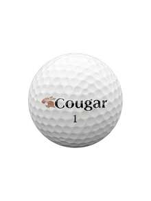 1 pieza Bolas de golf de Jaguar de doble capa, bolas de práctica y partido, próximas bolas - Blanco - Ver 2