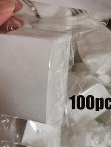 100片装无绒卸甲湿巾 - 1包凝胶指甲油卸除剂 凝胶指甲清洁剂 美甲卸甲 无绒湿巾