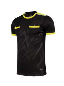 2pcs Sports Referee Uniform, Football, Badminton, Table Tennis Training Running Breathable Sports Pocket T-Shirt - Multicolor - View 2