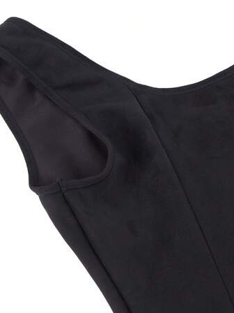 Korsetttopp, linne fram, snörning fram, breda axlar, shapewear-top för damer, kan bäras som ytterkläder, bodysuit, korsett, punkväst för bal, maskerad, cosplay-dräkt, halloween, midjetränare