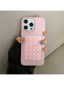 1 pièce Étui de téléphone anti-chute à couverture complète mat de couleur unie avec ventouse, compatible avec Apple 16PROMAX/15PLUS/15PRO/15/14PROMAX/14PLUS/14PRO/14/13PROMAX/13PRO/13/12PROMAX/12PRO/12 11PROMAX/11PRO/11/XSMAX/XR/XS/7/8PLUS Coque de protection