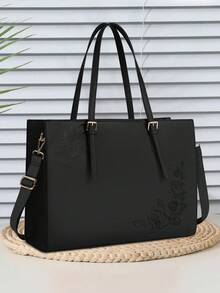 NEWHEY 15.6 Inch Women's Genuine Leather Laptop Bag, Waterproof Work Tote, Professional Business Office Computer Briefcase, Large Capacity Shoulder Bag - Multicolor - View 2