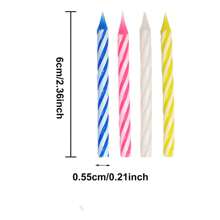 10/20/50 candele a spirale colorate per torte di compleanno, candele per cupcake, per feste e celebrazioni