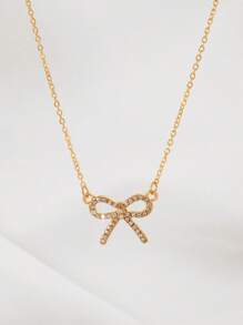 Collier pendentif nœud, minimaliste et pratique multifonction