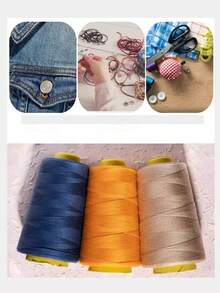 402 Sewing Thread Thread Thick Strong 3000 Yards Each Spool Solid Color Stitching Thread For Machine And Household Sewing Accessories - Multicolor - View 7