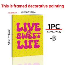 1pc LA DOLCE VITA Art Print, Italian Summer Wall Art, Italian Quote Poster, Coastal Wall Art, Euro Art Print, Aesthetic Italian Art,Canvas Wall Poster, Bedroom Living Room Hallway Decoration Gifts Birthday Graduation - Multicolor - View 20