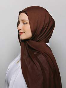 FADZOYLE 1 Stück einfarbiger Hijab Schal aus hochwertigem Modal, Sommer Strand Sonnenschutz Schal und Kopftuch, exklusives Maxi-Tuch, Abaya für den Alltag, Unterkappe für Frauen, Schleier für Festivals, Gebete und Pilgerreisen, muslimisches Zubehör - hellgrau - Übersicht 26