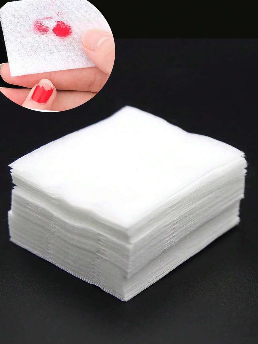 100片装无绒卸甲湿巾 - 1包凝胶指甲油卸除剂 凝胶指甲清洁剂 美甲卸甲 无绒湿巾