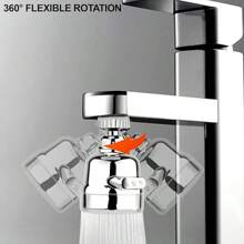 360 Degree Faucet Extender Plastic Abs 3 Mode Faucet Extension Aerator Water Saving Faucet Tap Nozzle For Kitchen Bathroom
