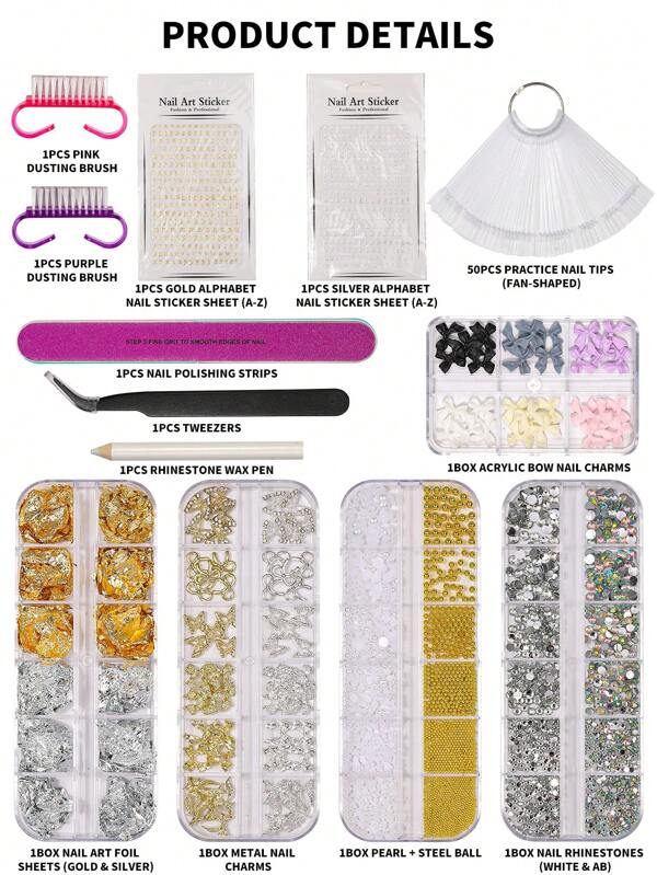 1 Box Complete Nail Art Kit For Salon Use