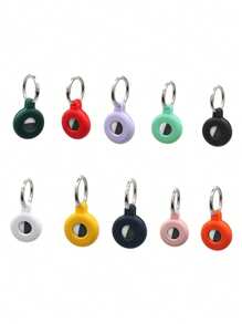 1 pieza Funda rastreadora inteligente GPS - Funda localizadora inalámbrica antirrobo para mascotas, gatos, perros, llaves, carteras, plástico, localizador de llaves inteligente mini GPS Funda rastreadora para autos, documentos importantes, mochilas, Funda localizadora de mascotas, accesorios de rastreador de ubicación, Funda de silicona de colores