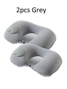1/2/3pcs Inflatable Neck Pillow, Suitable For Airplane Travel, Inflatable Neck Pillow, Travel Neck Pillow, Inflatable Neck Pillow, Travel Pillow. This Inflatable U-Shaped Pillow Is Designed With Ergonomics, Contouring To The Neck Curve, Portable And Lightweight, Providing Comfortable Support And Relieving Neck Pressure. - Multicolor - View 20