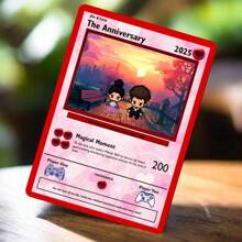 Personalisierte Jahrestags-Karte - Personalisierte Jahrestags-Geschenke - Jahrestags-Geschenk - Geschenk für Ihn - Geschenk für Sie - Valentinstag-Geschenk, ein- oder doppelseitige personalisierte Karte, das beste Geschenk für Ihre Liebsten