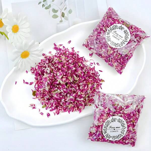 5 pièces/Paquet 50g/Pièce Fleurs séchées et préservées violettes, convient pour la décoration intérieure de la maison, les festivals, les anniversaires, les mariages, les confettis, le savon fait maison, les bougies, la décoration aromatique et l'artisanat