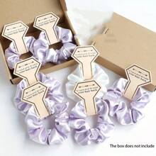 7pack/12 Pack Bridesmaid Proposal Gifts Bridesmaid Scrunchies Hair Ties Bachelore Party Favors Bridesmaid Gift For Bridal Wedding Party -To Have And To Hold Your Hair Back