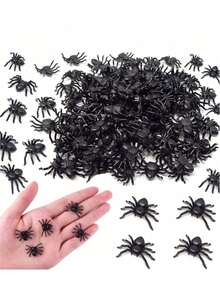 30pcs Realistic Spider Decorations, Suitable For Haunted House, Spider Web, Bar, Party, Pranks, Theme Party, Halloween, Christmas, Thanksgiving Gift