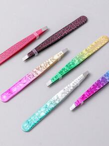 1 Set Of 4pcs Stainless Steel Multi-Style Tweezers, Suitable For Removing Hair, Beard, Eyebrow, Eyebrow Cleaning, 4 Different Tip Shapes For Various Scenarios