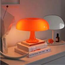 1pc LED Mushroom Decorative Table Lamp, USB Powered Reading Light/Eye Protection Lamp, 3-Color Dimmable Orange/White Mushroom Modern Romantic Artistic Table Lamp, Suitable For Home Decor Mood Light, Applicable To Bedroom, Living Room, Tea Room, Party Decoration - Mushroom Table Lamp - View 8