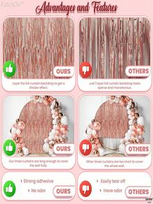 1/3/5/10PCS Silver Metallic Foil Fringe Curtain 1x2M.Shiny Tassel Tinsel Backdrop – Rain Curtain Party Decoration For Birthday, Wedding, Anniversary, Bachelorette, Photo Booth, Wall Backdrop, Event Supplies - Silver - View 10